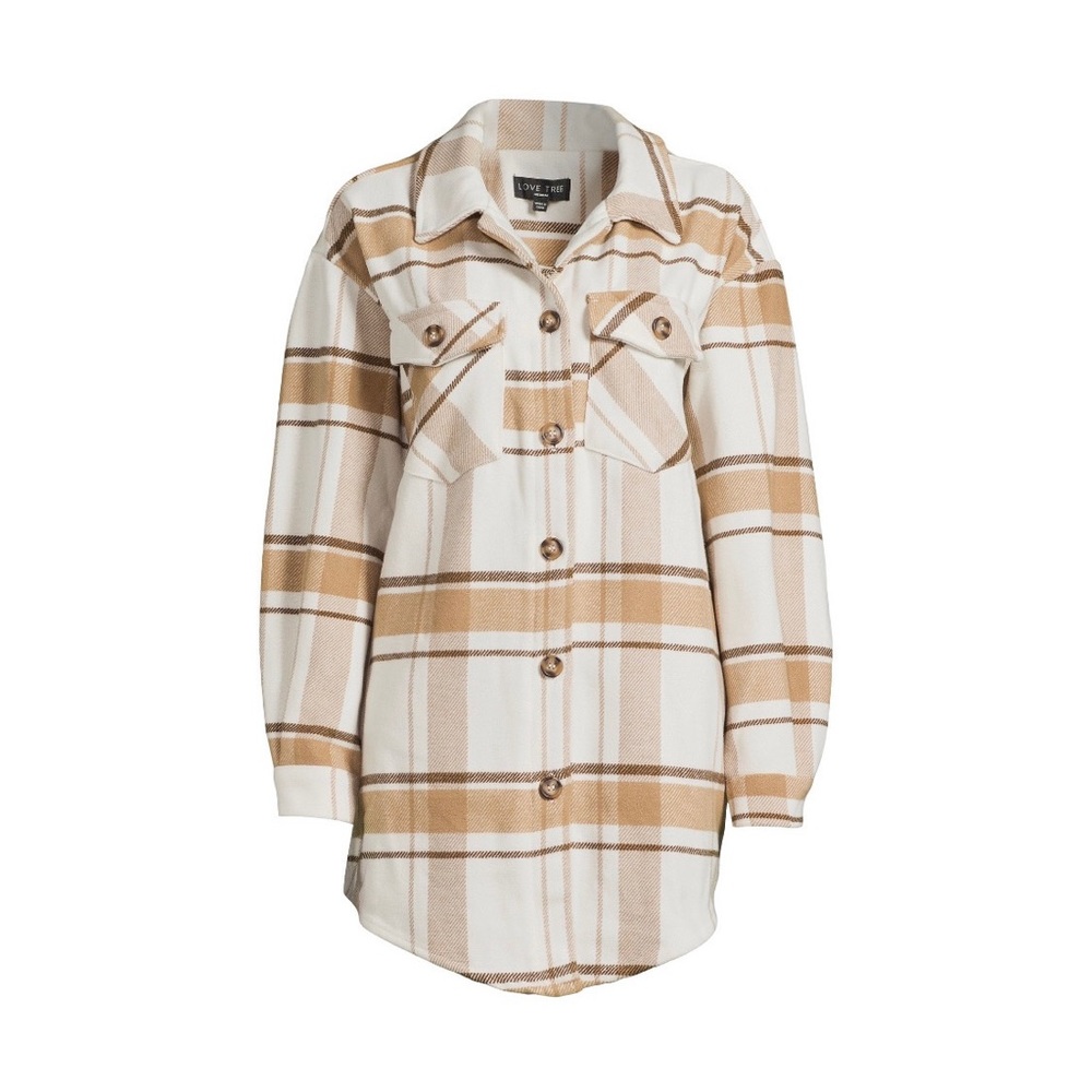 NWOT - Love Tree Oversized Boyfriend Shacket